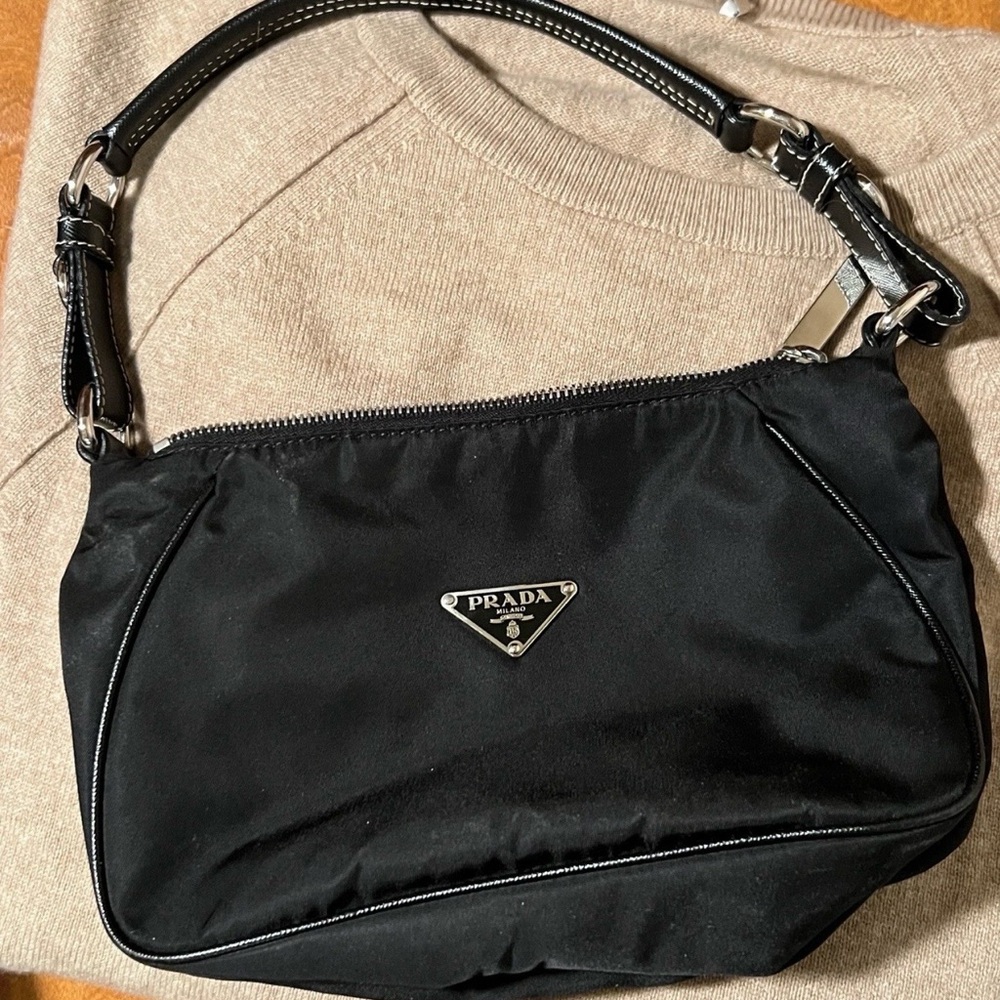 PRADA Tessuto NylonSport Mini Shoulder Bag
Black Handbag Purse